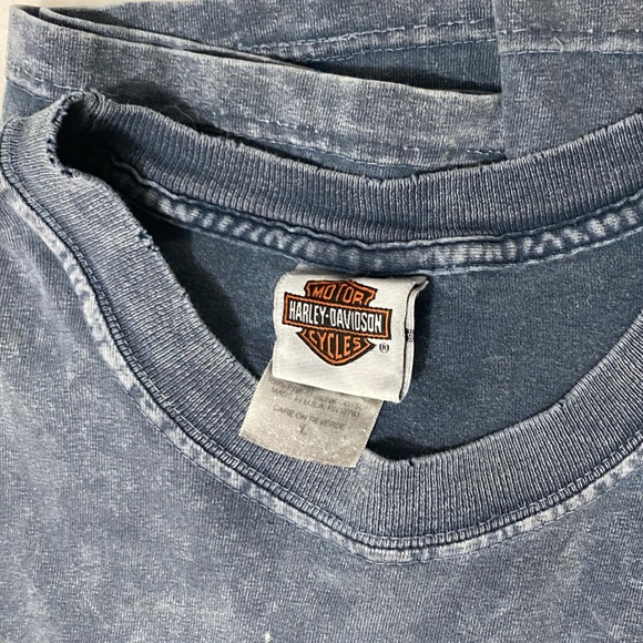Harley-Davidson Charcoal Graphic Tee Men Colorado Springs Size Large Y2K Biker - Picture 10 of 10
